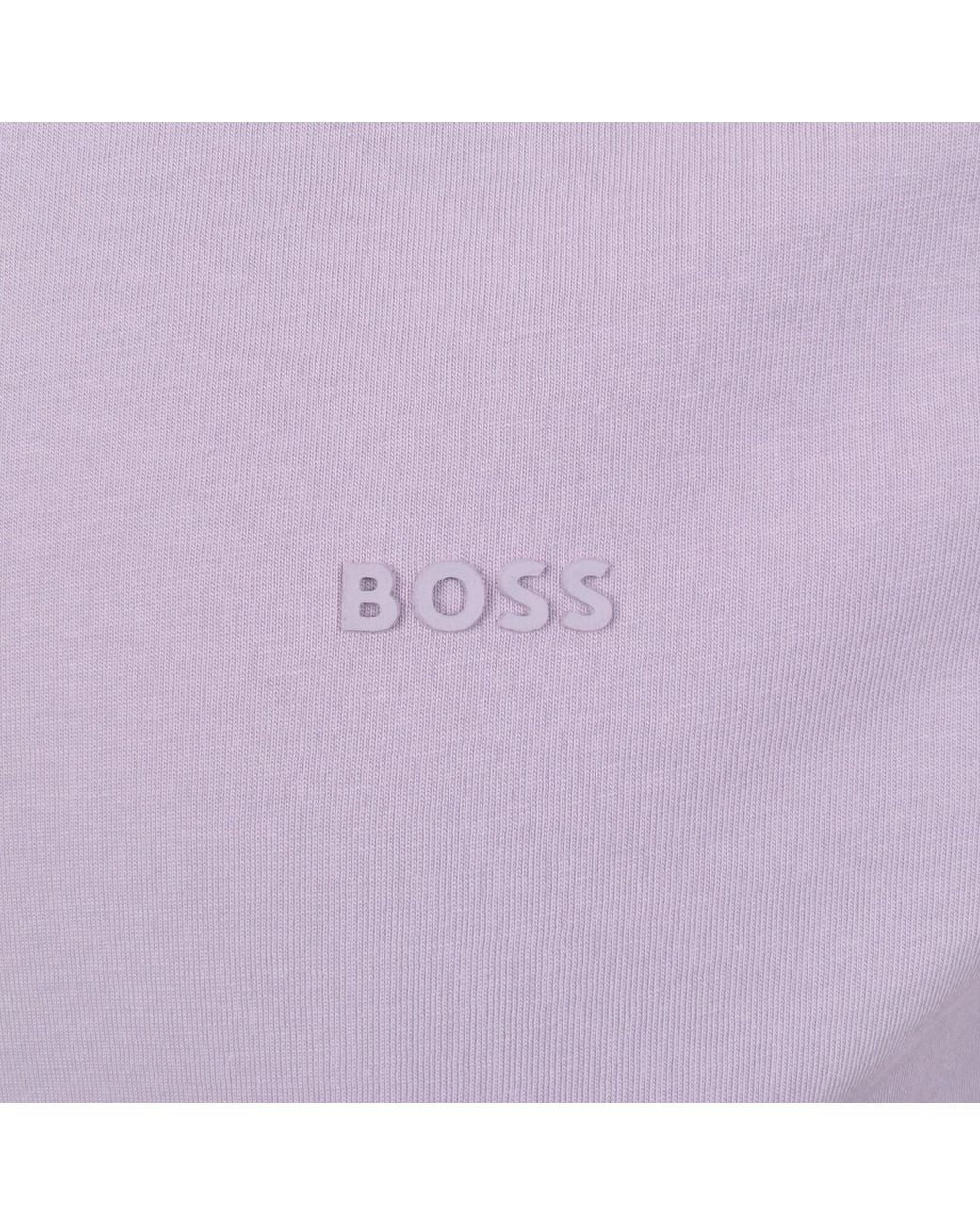 BOSS BUSINESS Purple Boss Thompson 01 T Shirt Open for men