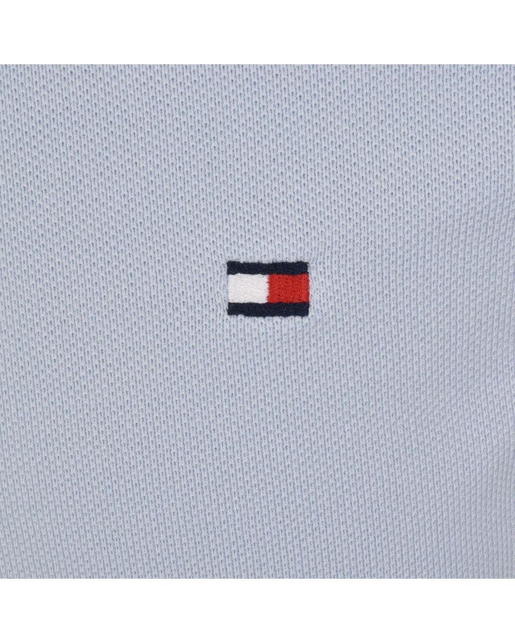 Tommy Hilfiger Blue Tipped Polo T Shirt for men