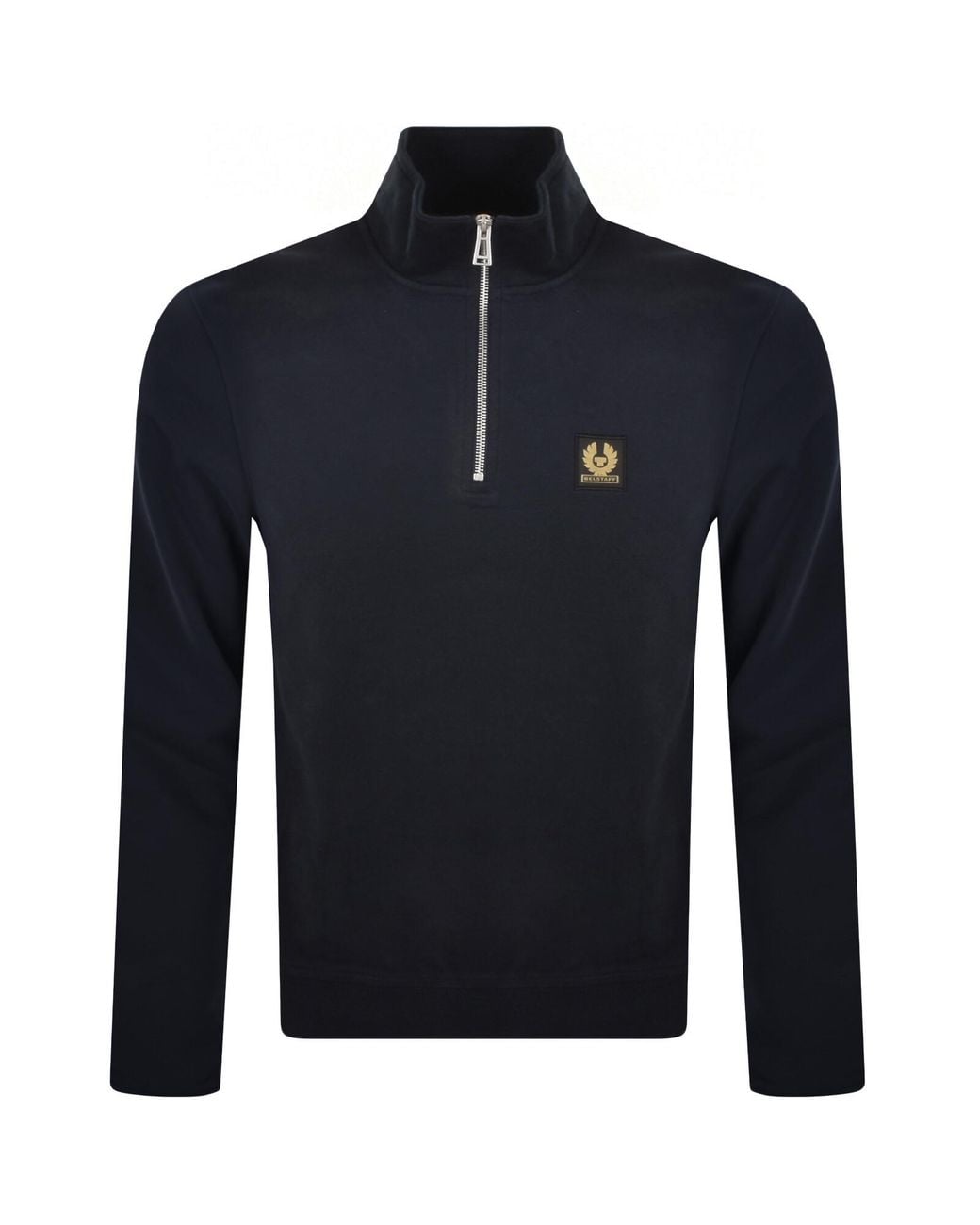 Belstaff Blue Quarter Zip Sweatshirt for men