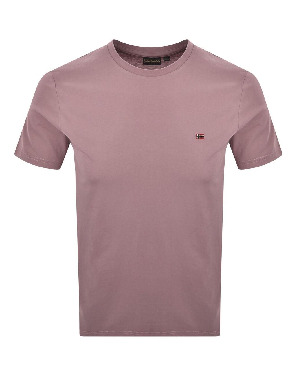 Napapijri Purple Salis Sum Logo T Shirt for men