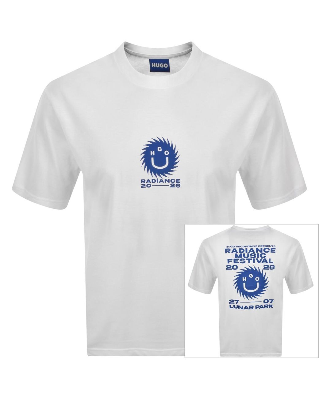 HUGO White Nunarix T Shirt for men