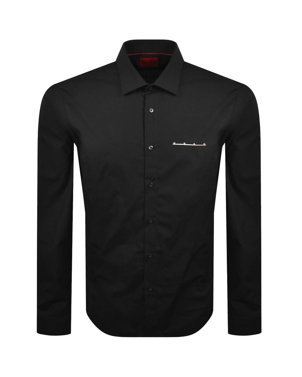 HUGO Black Long Sleeved Emero Shirt for men