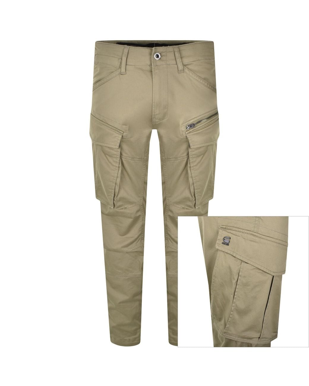 G-Star Natural G-Star Rovic Tapered Cargo Trousers for men