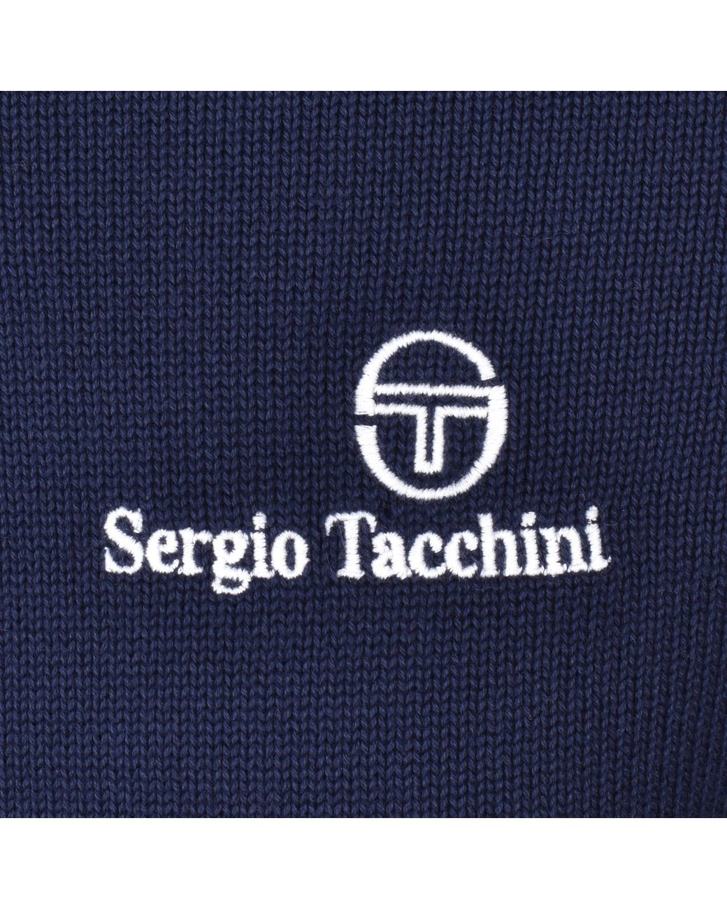 Sergio Tacchini Blue New Dallas Quarter Zip Jumper for men