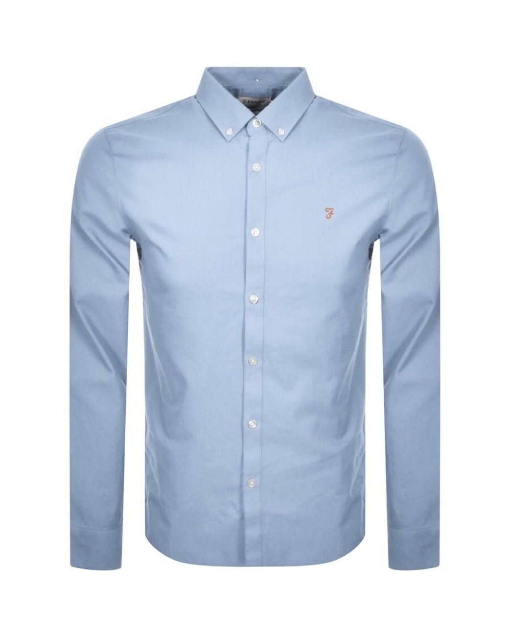 Farah Blue Farah Brewer Slim Fit Shirt for men