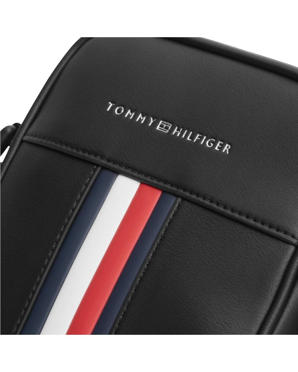 Tommy Hilfiger Black Mini Reporter Bag for men