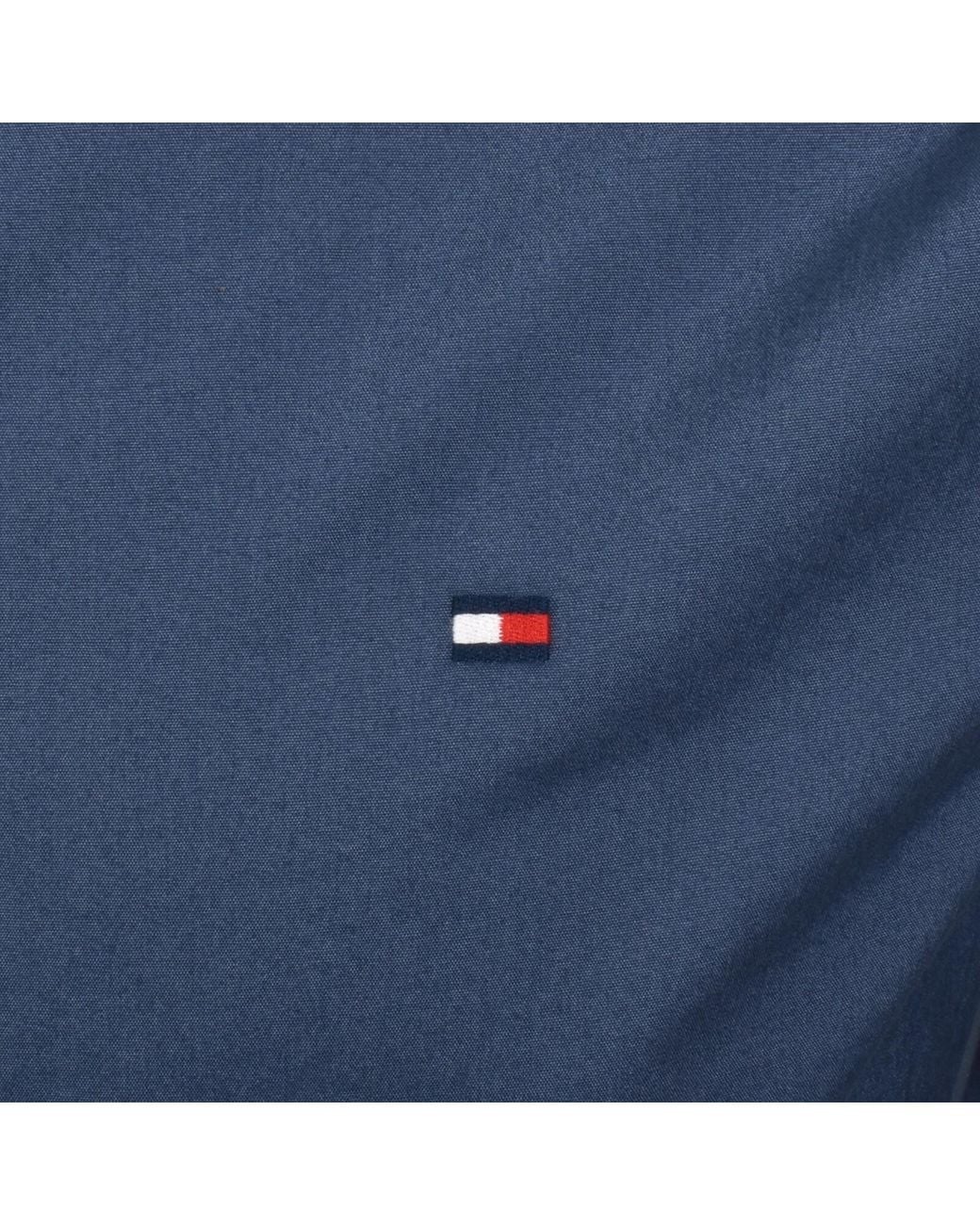 Tommy Hilfiger Blue Flex Poplin Regular Fit Shirt for men