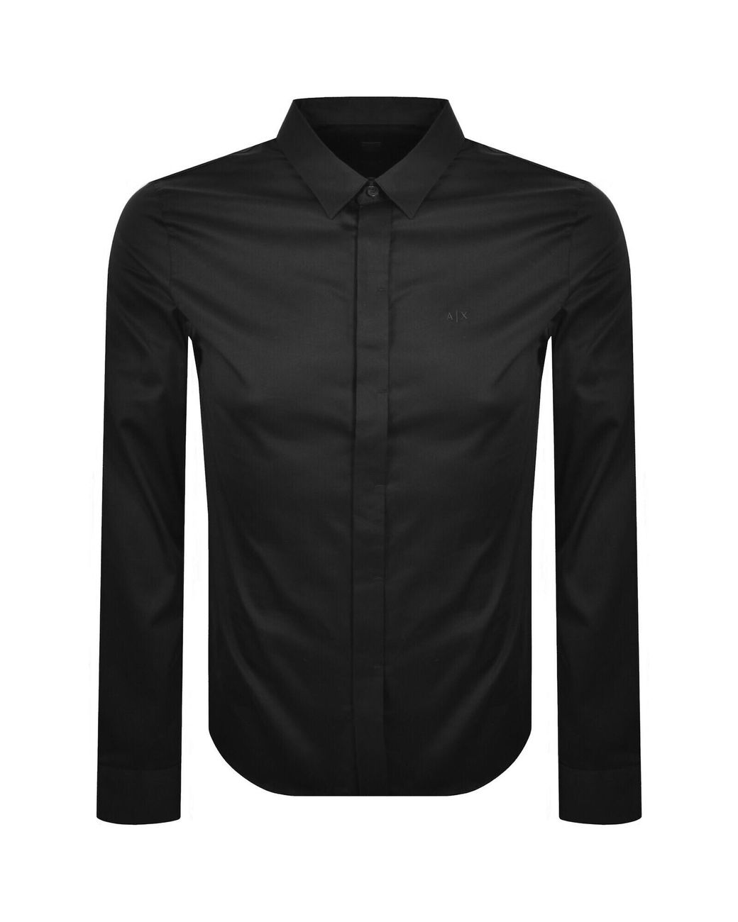 ARMANI EXCHANGE Black Slim Fit Shirt for men