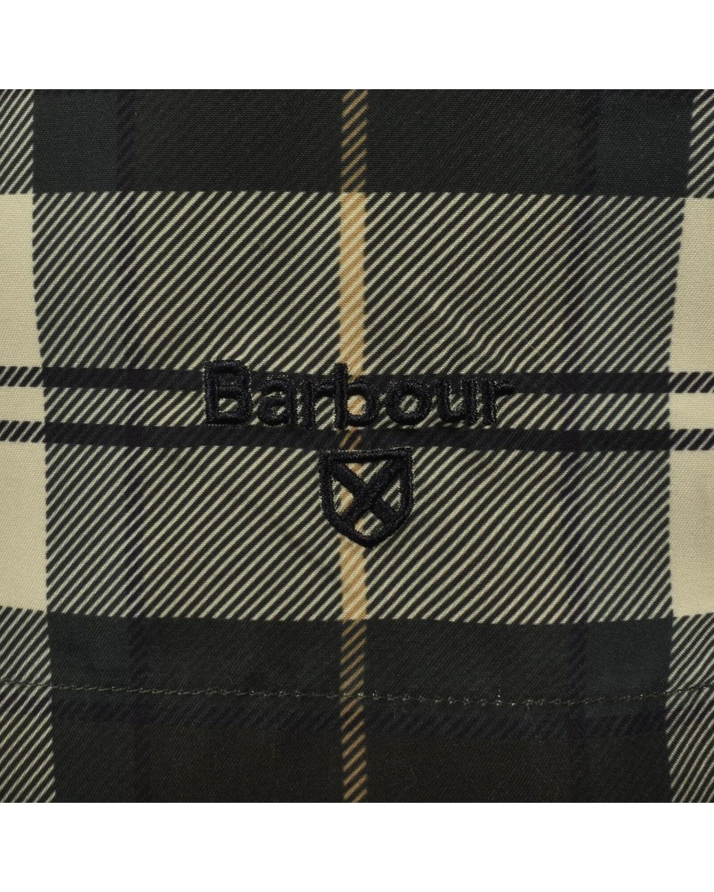 Barbour Green Staple Tartan Swim Shorts for men