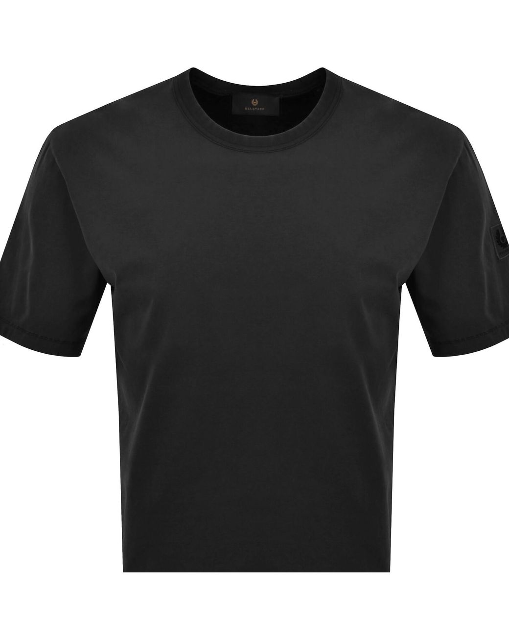 Belstaff Black Valley Garment Dye T Shirt for men