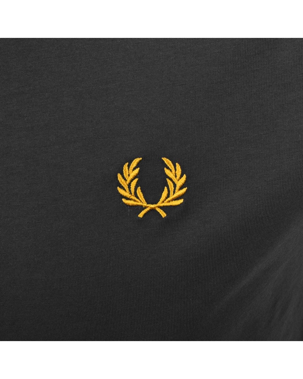 Fred Perry Gray Ringer T Shirt for men
