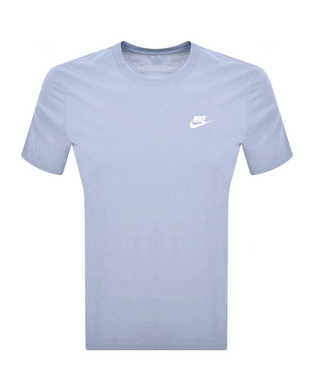Nike Blue Crew Neck Club T Shirt for men