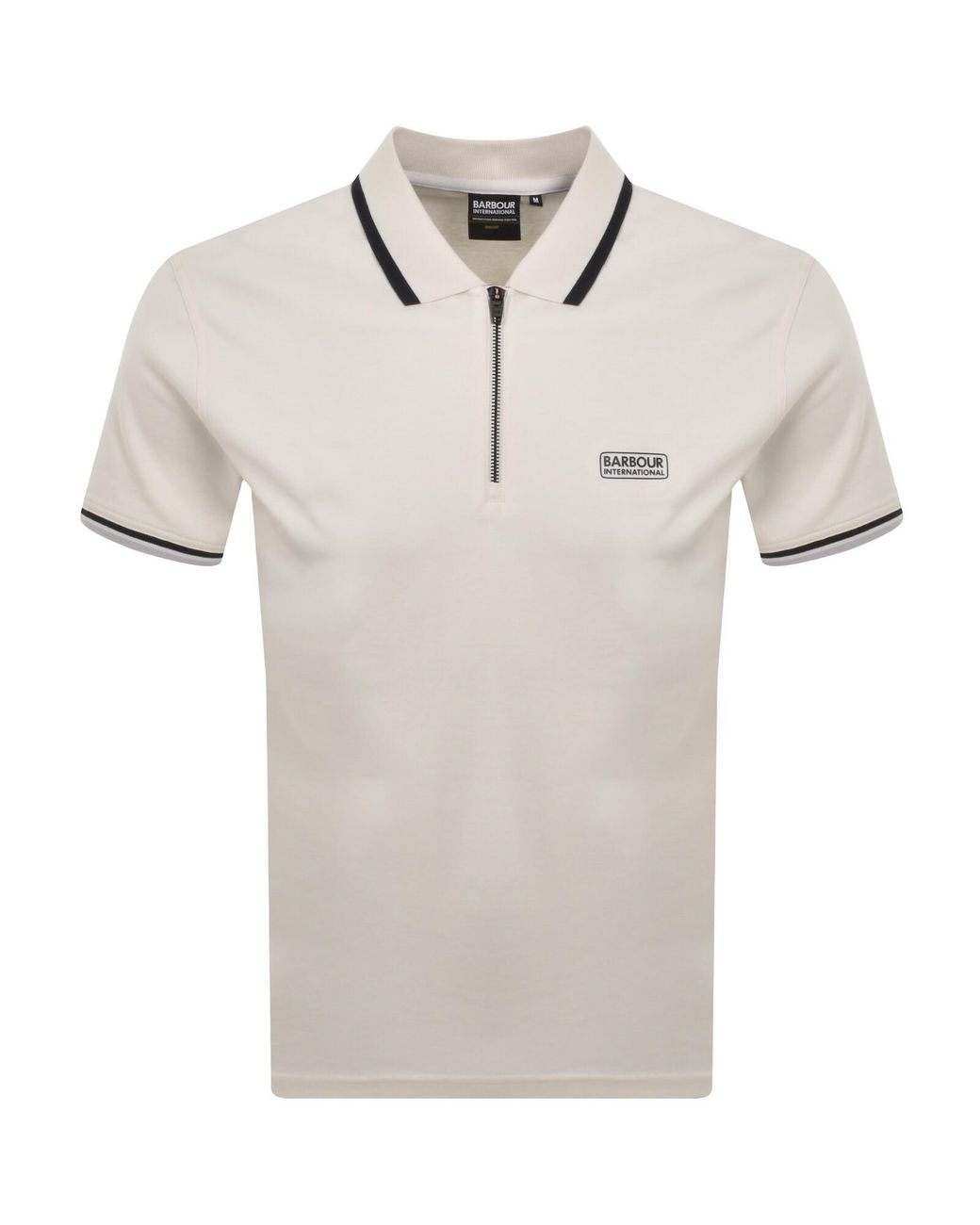 Barbour Gray Panter Interlock Polo for men
