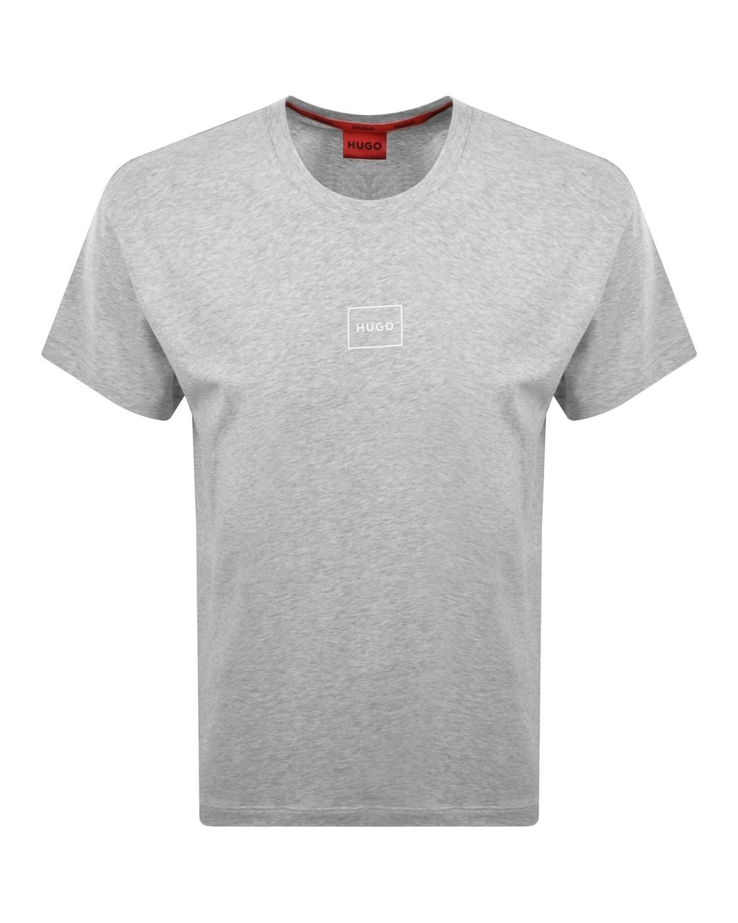 HUGO Gray Laze T Shirt Light Pastel for men