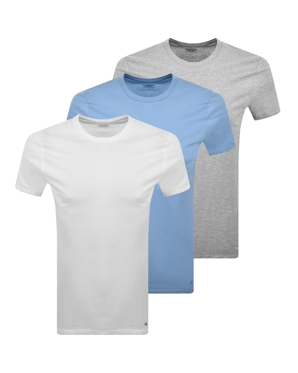 Calvin Klein Blue 3 Pack T Shirts for men