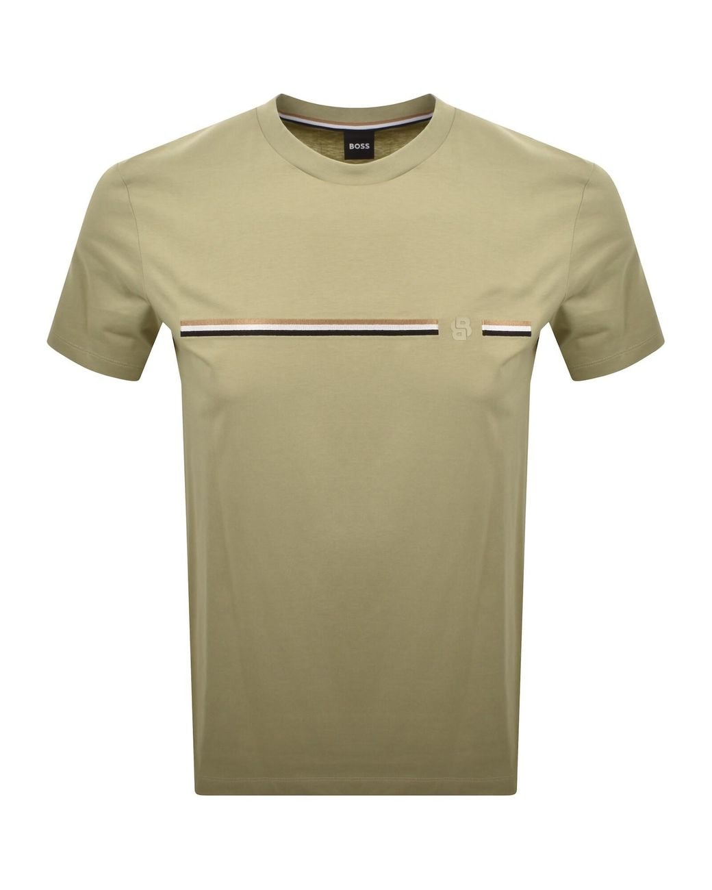 BOSS BUSINESS Green Boss C Taut 41 T Shirt for men