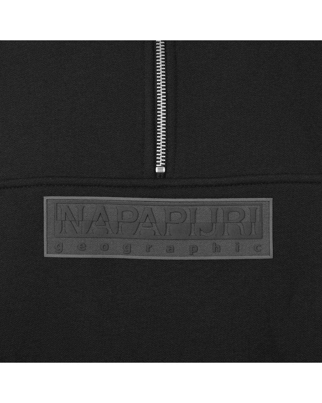 Napapijri Black B Box Logo Sweatshirt for men