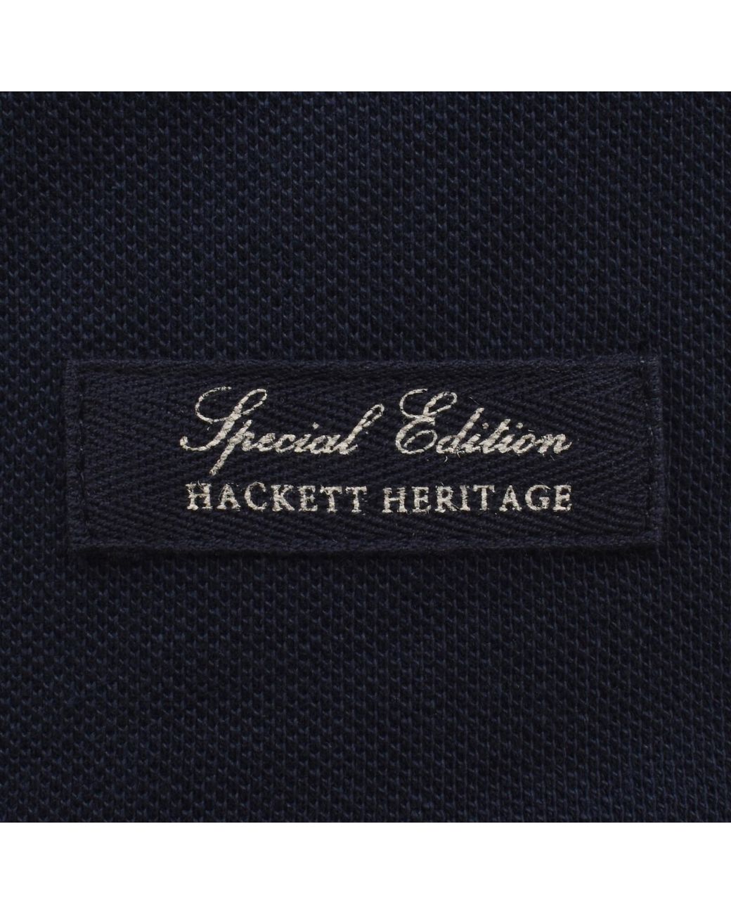 Hackett Blue Heritage Number Polo T Shirt Old for men