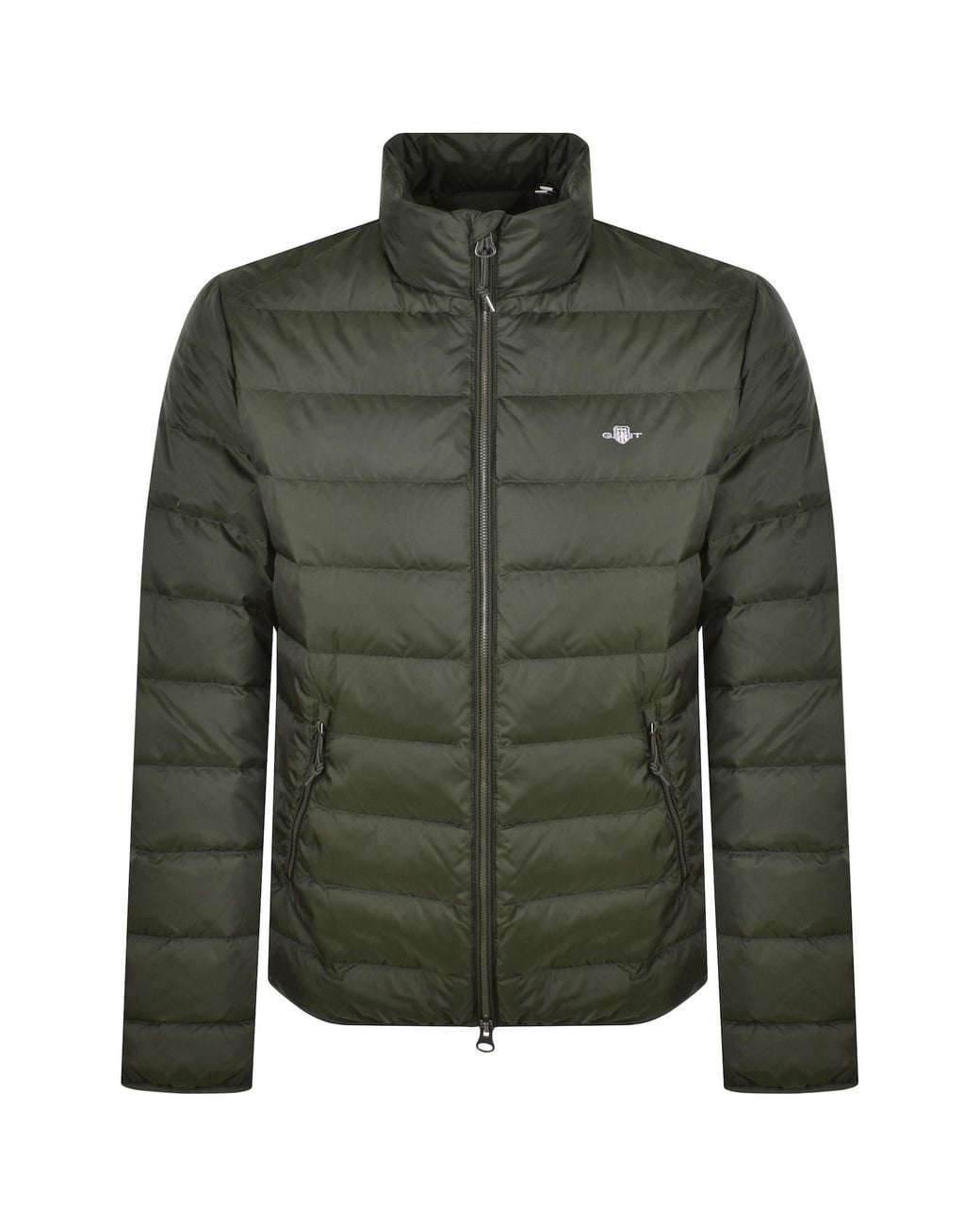 Gant Green Light Down Jacket Dark Moss for men