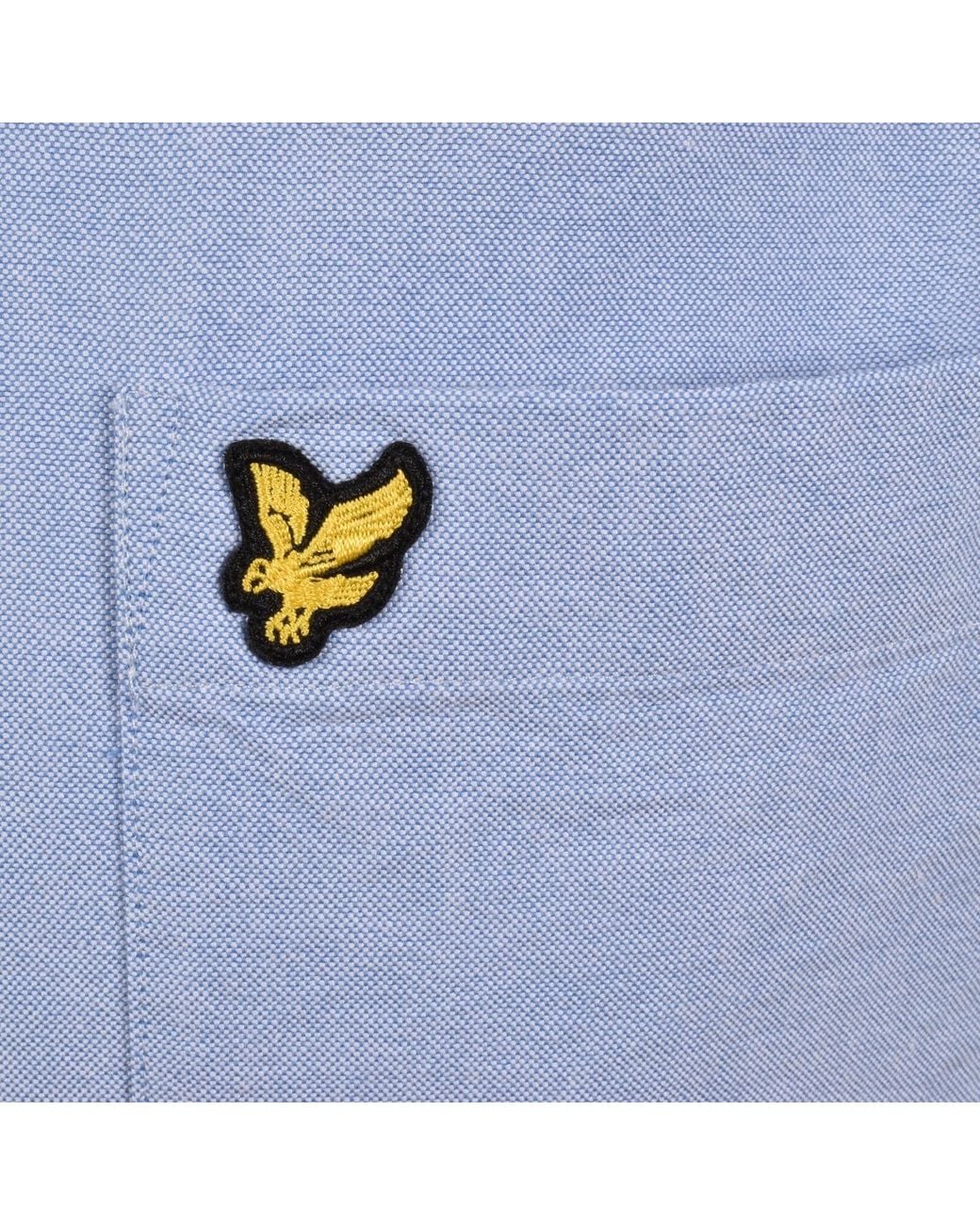 Lyle & Scott Blue Oxford Shirt Riviera for men