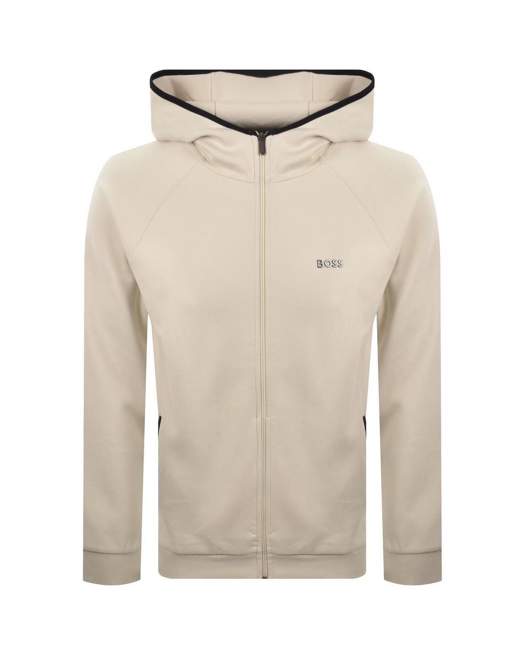 BOSS BUSINESS Natural Boss Sense Full Zip Hoodie Open for men