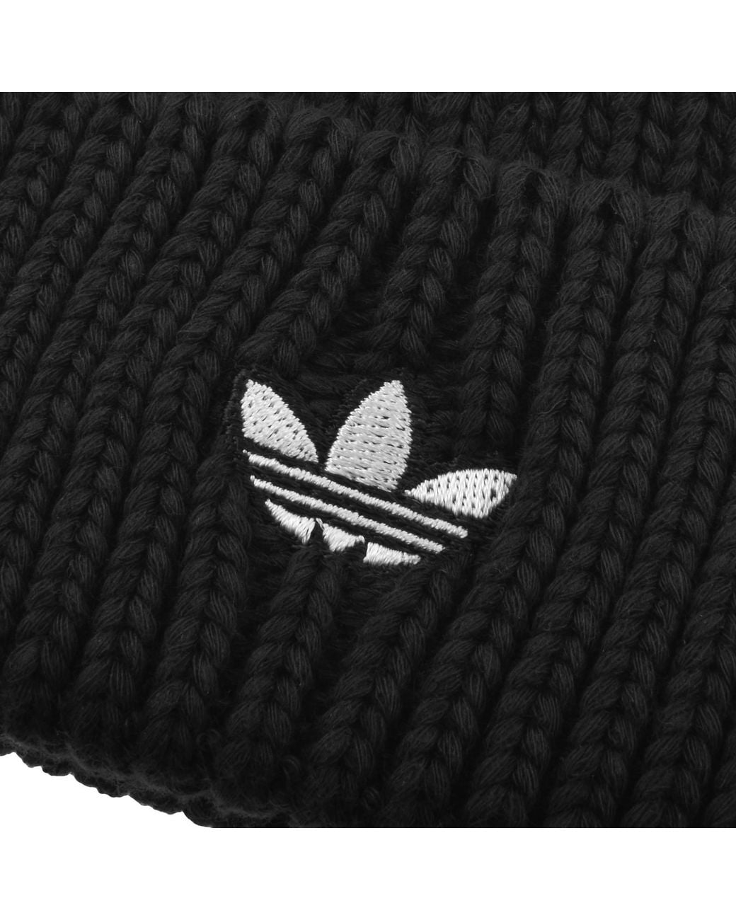 Adidas Originals Black Short Beanie for men