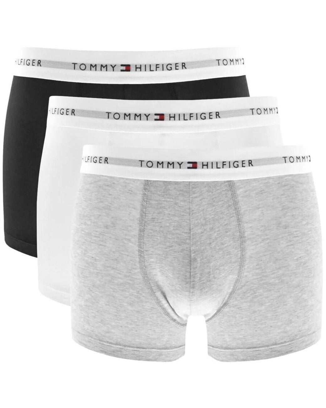 Tommy Hilfiger White Underwear 3 Pack Trunks for men