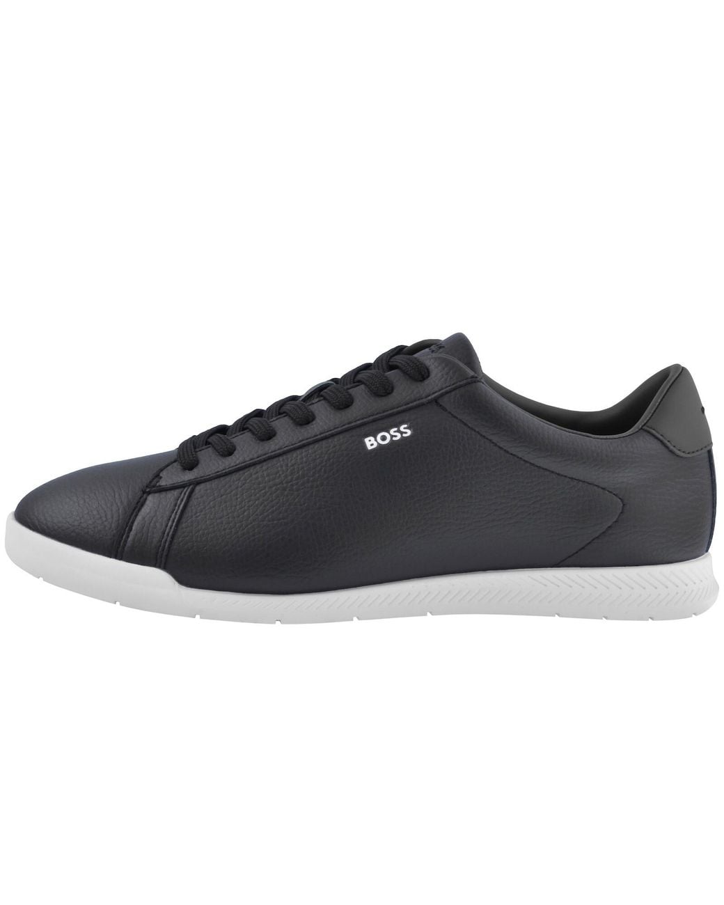 BOSS BUSINESS Black Boss Nitan Trainers Dark for men