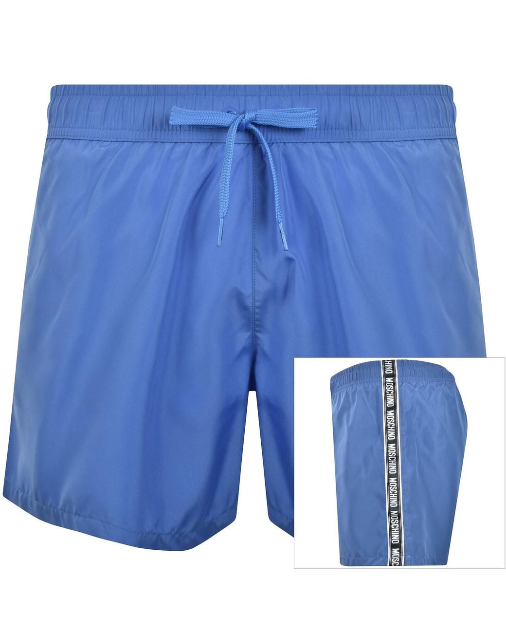 Moschino Blue Logo Swim Shorts for men