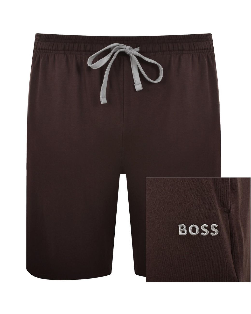BOSS BUSINESS Brown Boss Mix And Match Jersey Shorts for men