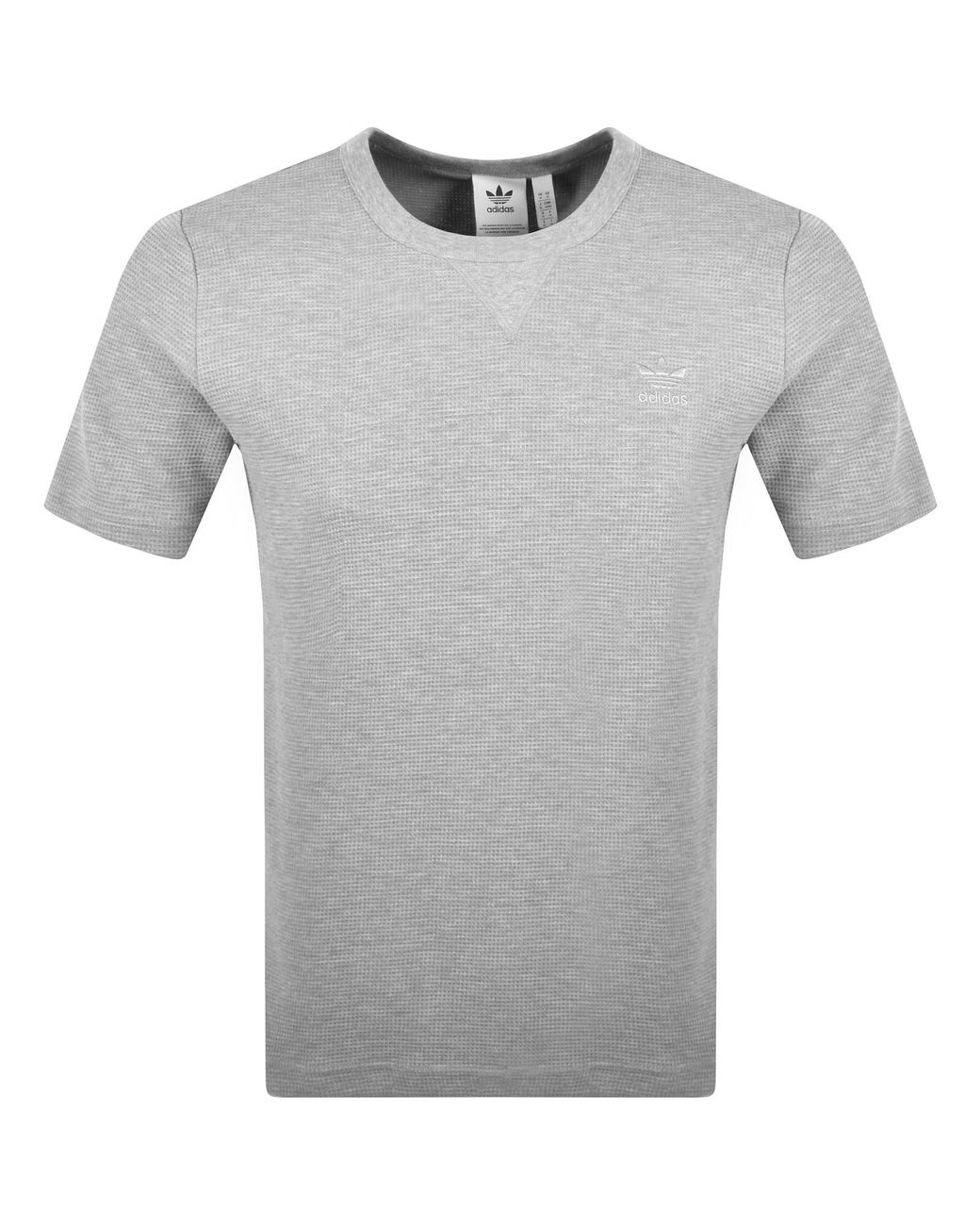Adidas Originals Gray Logo T Shirt for men