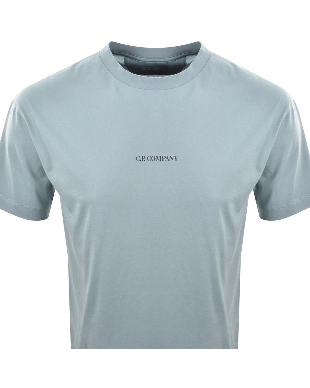 C P Company Blue Cp Company Logo T Shirt for men