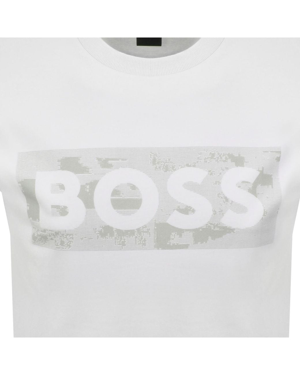 Boss White Boss Globe Logo T Shirt for men