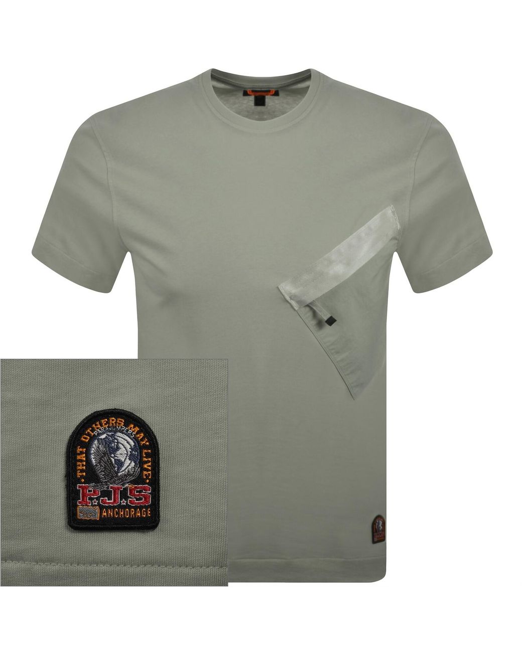 Parajumpers Green Baildon T Shirt for men
