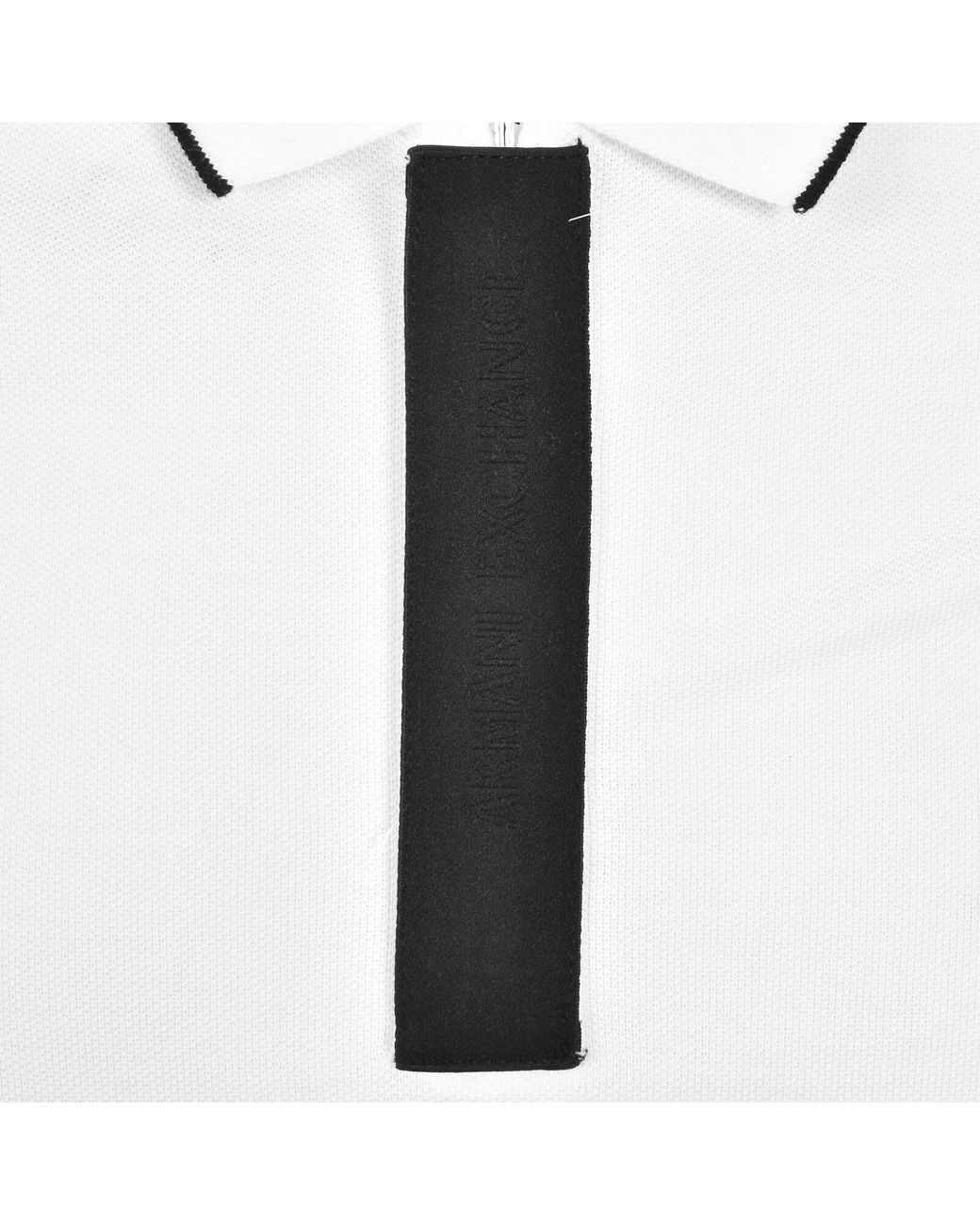 ARMANI EXCHANGE White Short Sleeved Polo for men