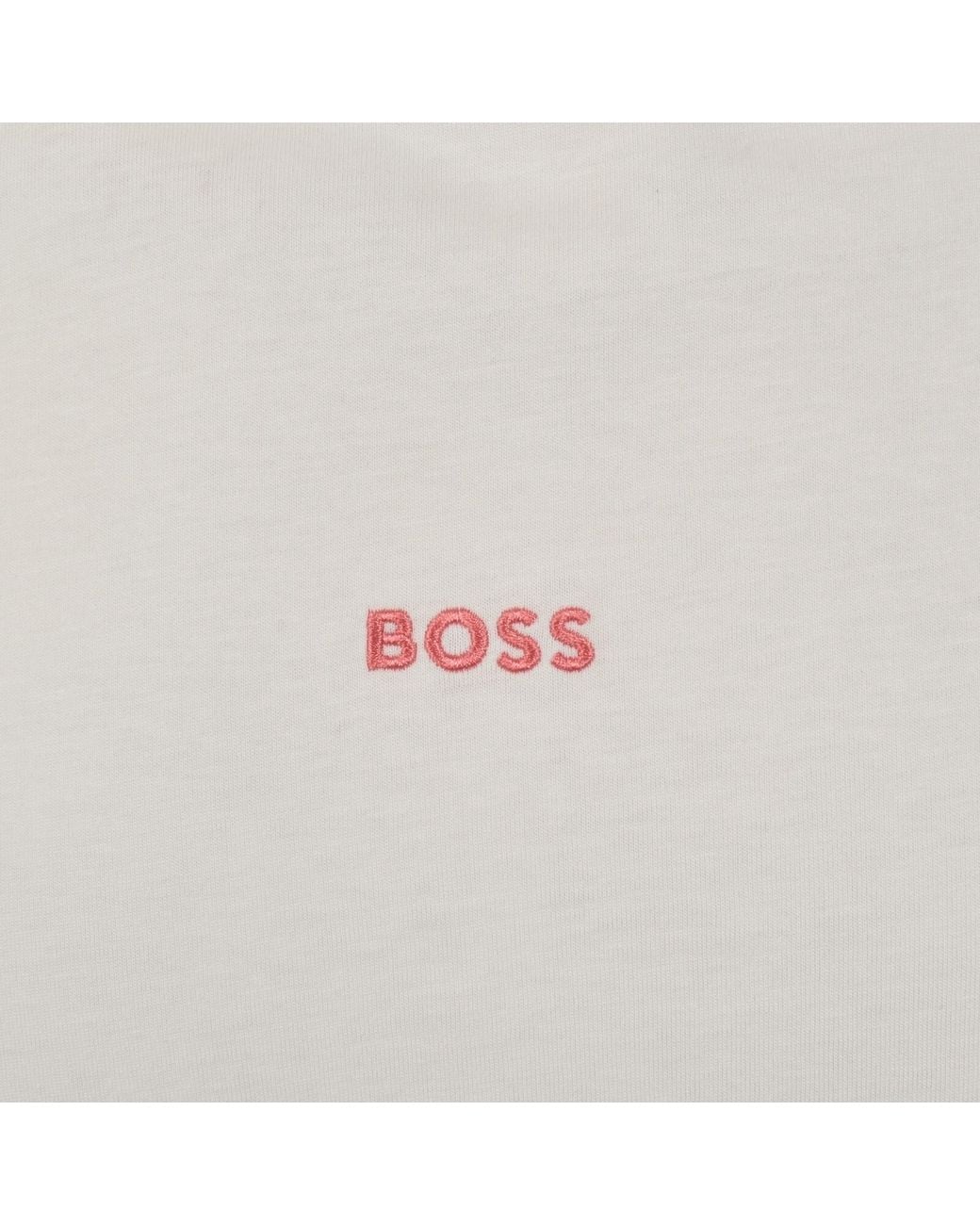 Boss Gray Boss Te Blocks T Shirt for men