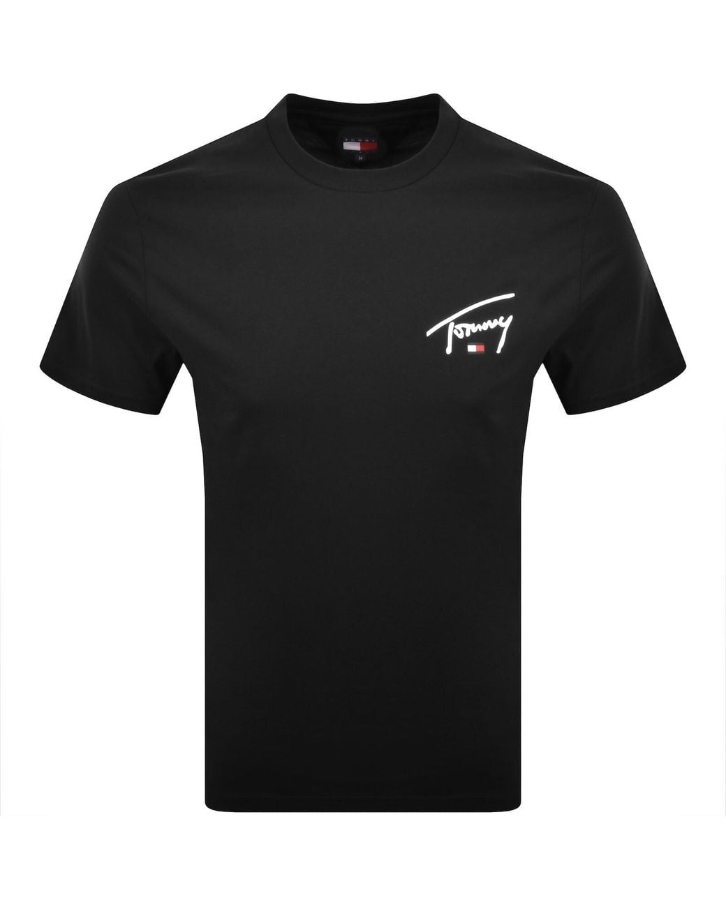 Tommy Hilfiger Black Signature T Shirt for men