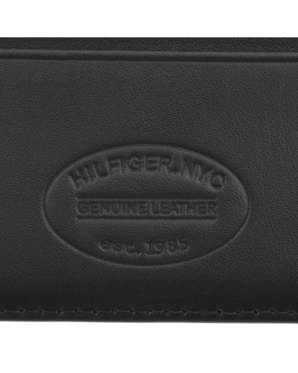 Tommy Hilfiger Black Eton Card Holder for men