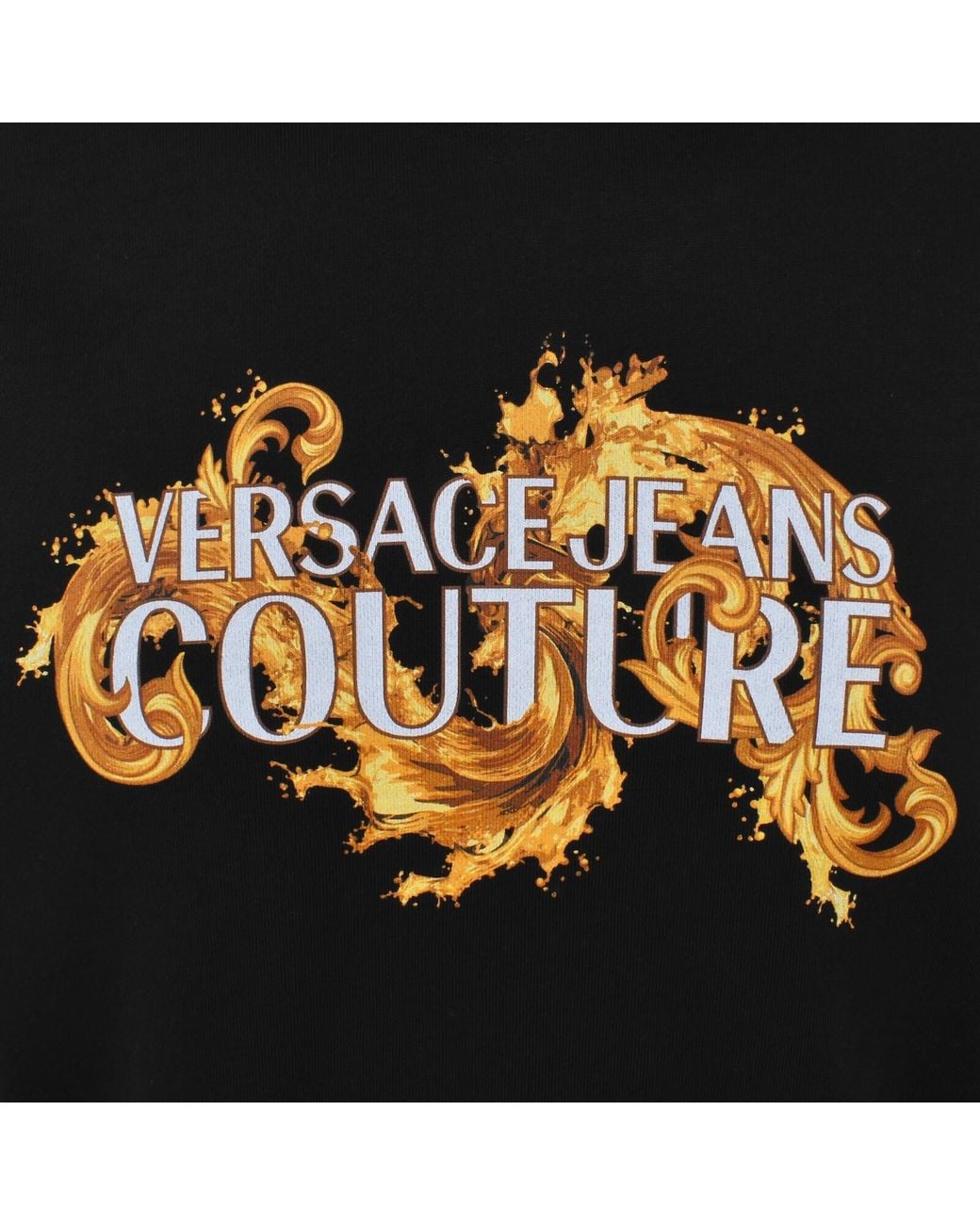 Versace Jeans Black Couture Logo Hoodie for men