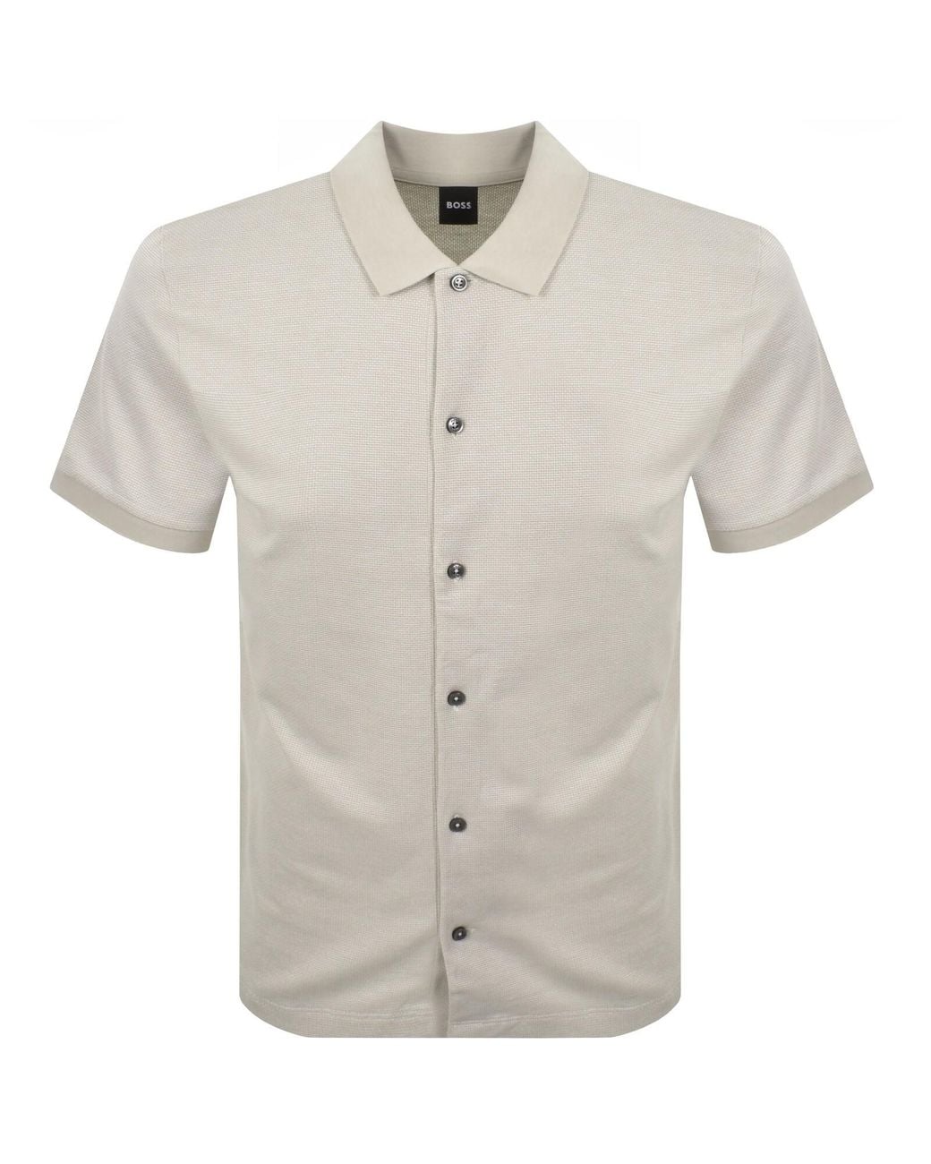 BOSS BUSINESS Gray Boss Powell 102 Polo T Shirt for men