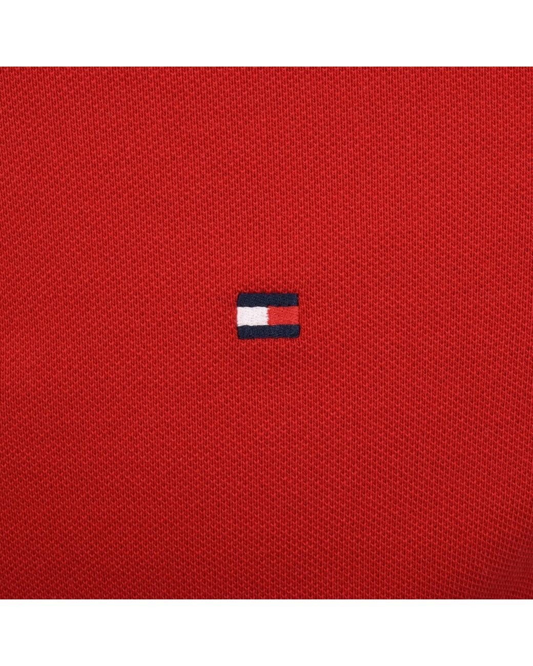 Tommy Hilfiger Red Short Sleeved Polo for men