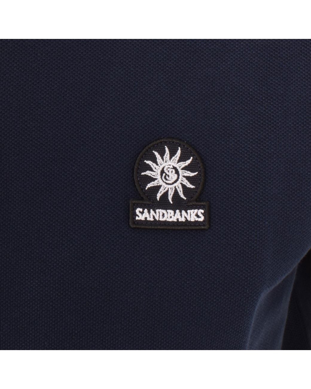 Sandbanks Blue Badge Logo Polo T Shirt for men