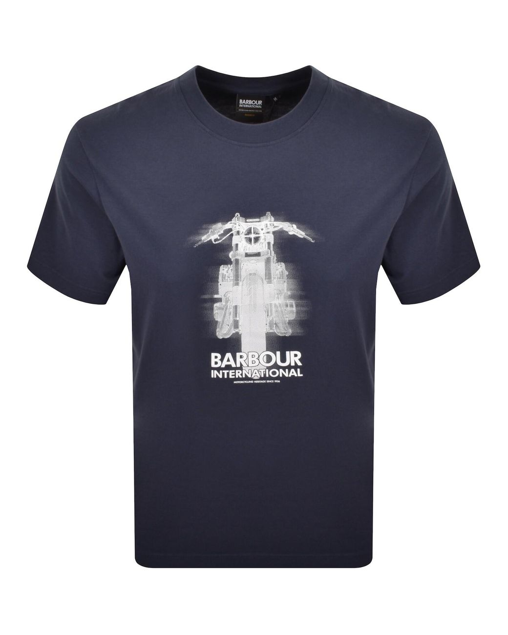 Barbour Blue Hocking Graphic T Shirt for men
