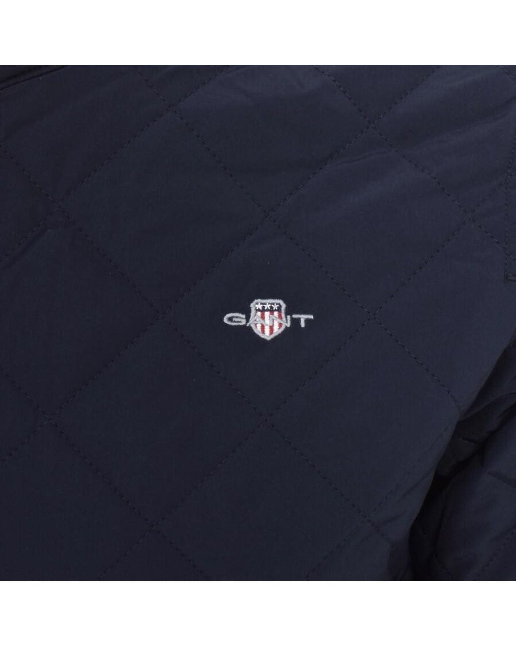 GANT Quilted Windcheater Jacket in Blue for Men | Lyst