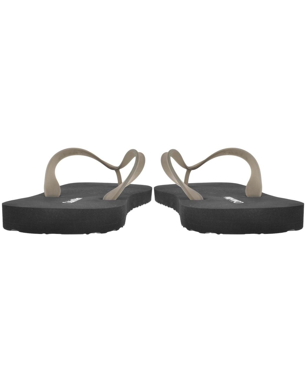 Calvin Klein Black Beach Flip Flops Triple for men