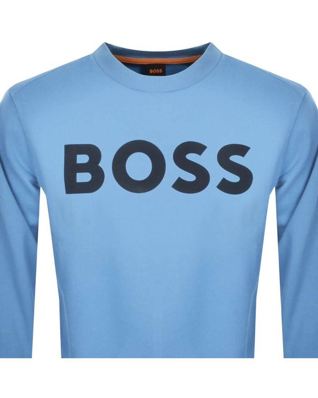 Blue hugo boss sweatshirt discount