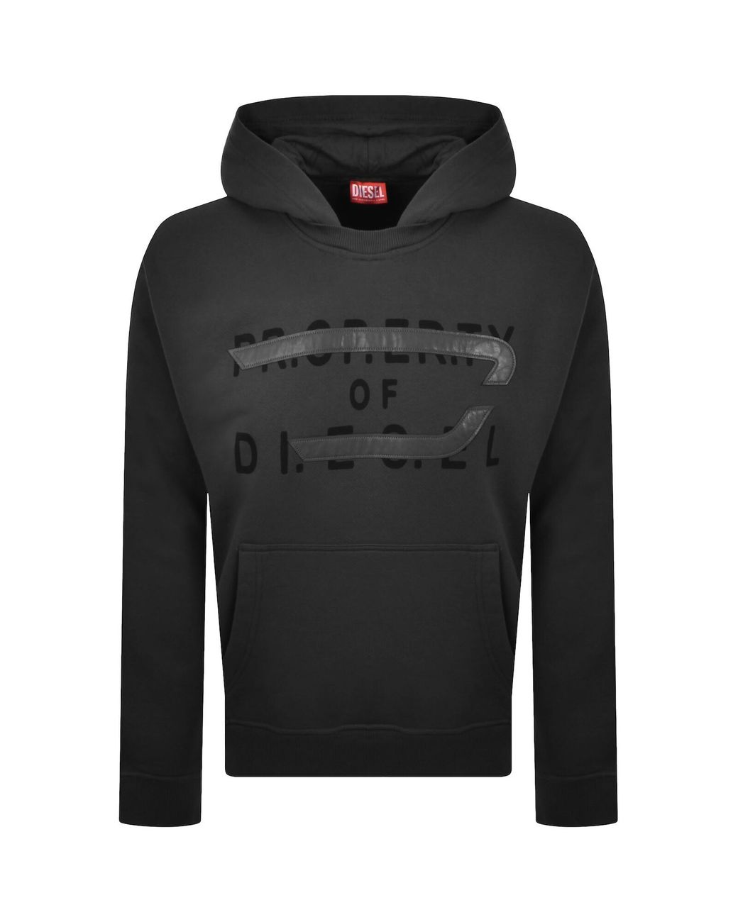DIESEL Black S Norman Hoodie for men