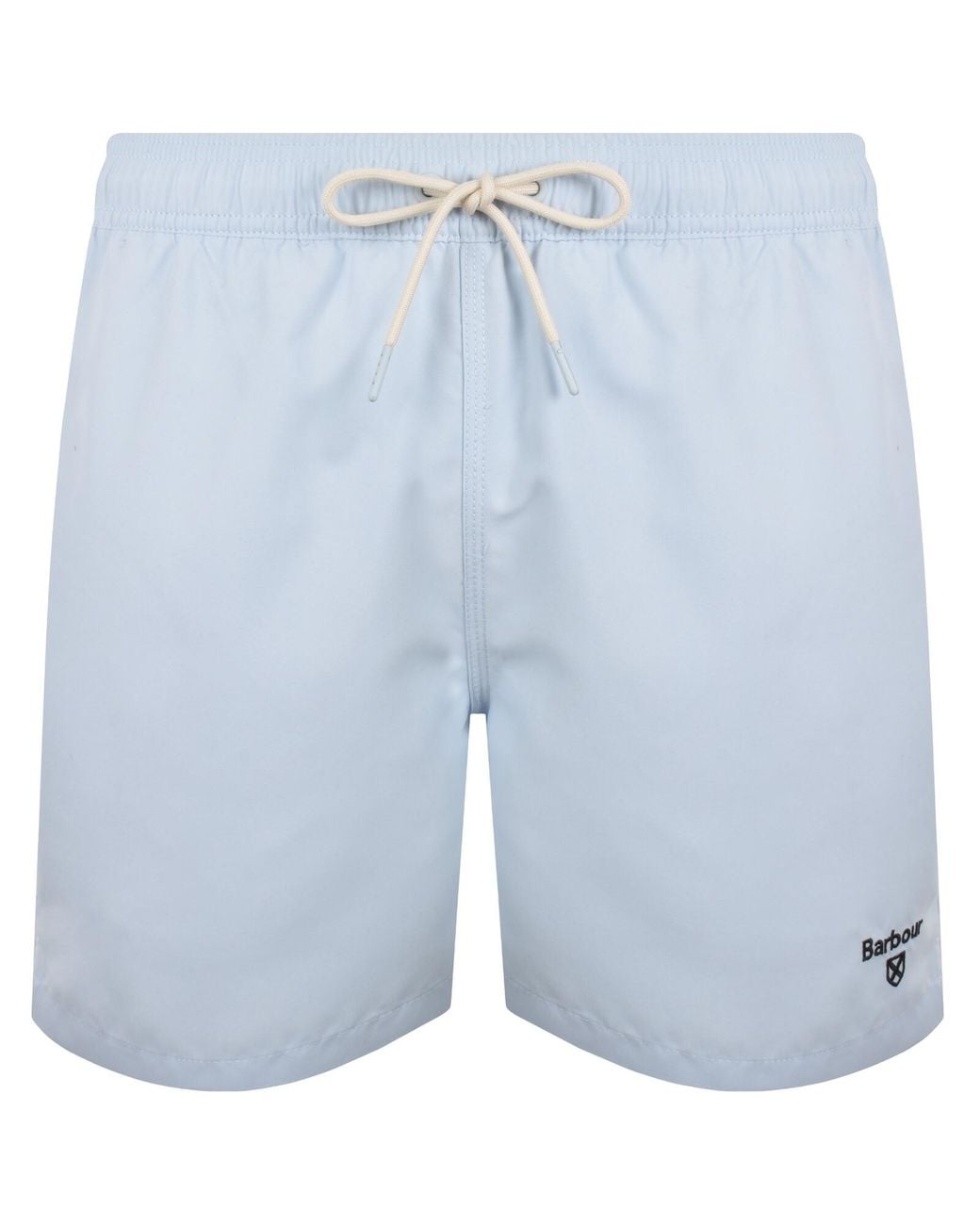 Barbour Blue Staple Logo Swim Shorts for men