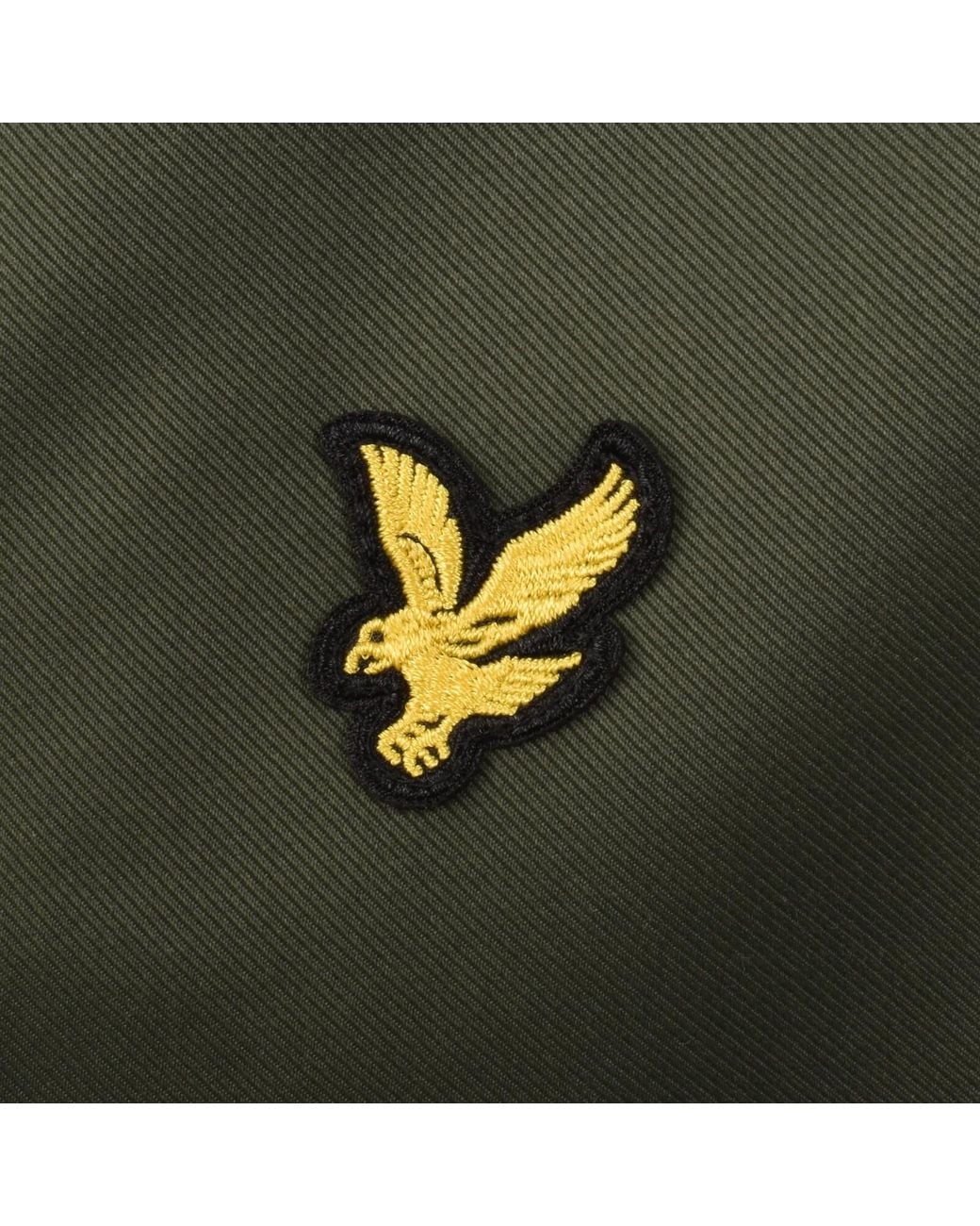 Lyle & Scott Green Padded Fishtail Parka for men