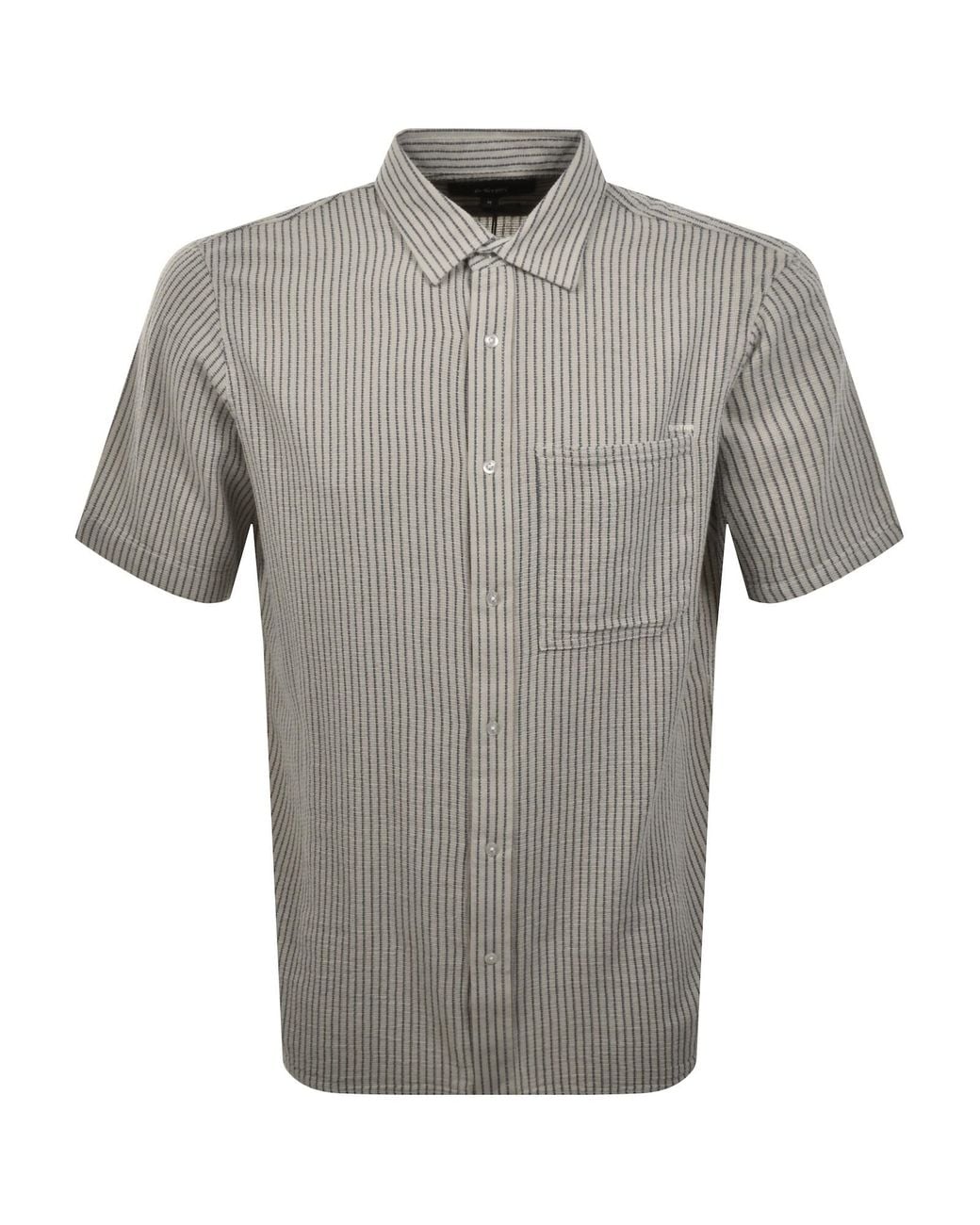 G-Star Gray G-Star Pocket Short Sleeve Shirt for men